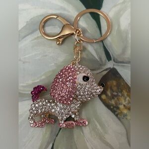Sparkly Puppy Bag Charm/Keychain